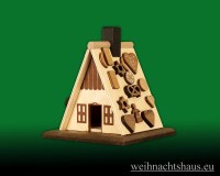 Bausatz Holz Raeucherhaus Bastelsatz Erzgebirge Räucherhauser mit Pfefferkuchen Lebkuchenhaus