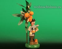 Seiffen Weihnachtshaus - 2021 Jahresfigur  Hubrig  Orange Orangenbaum - Bild 2