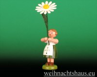 Seiffen Weihnachtshaus - Sommerblumenkind 12cm Margerite - Bild 1