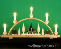 Schwibbogen Seiffen traditionell Schwibbögen Seiffener Kirche Bogen modern mit Beleuchtung Erzgebirge aus Holz günstig kaufen