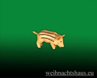 Tiere geschnitzt Waldtiere Wildschwein Frischling geschnitzte Frischlinge