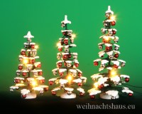 Baum Erzgebirge beleuchtet Weihnacht Weihnachtsbaum beleuchteter Puppenstubenbaum Eisenbahnbaum Bäume Seiffen sale Werksverkauf