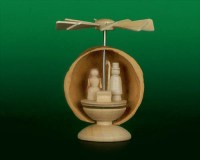 Miniatur in der Nuss Erzgebirgische Nußschalen Erzgebirge Holzkunst Miniatur 