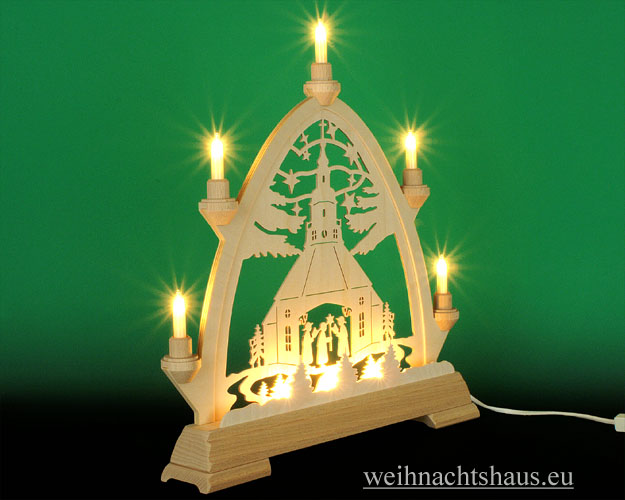 Lichterspitzen Seiffen Erzgebirge Lichterspitze Spitze mit Lichter günstig kaufen beleuchtet Seiffener Kirche