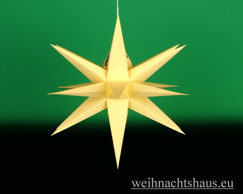 Seiffen Weihnachtshaus - Annaberger Weihnachtsstern 35cm gelb - Bild 1