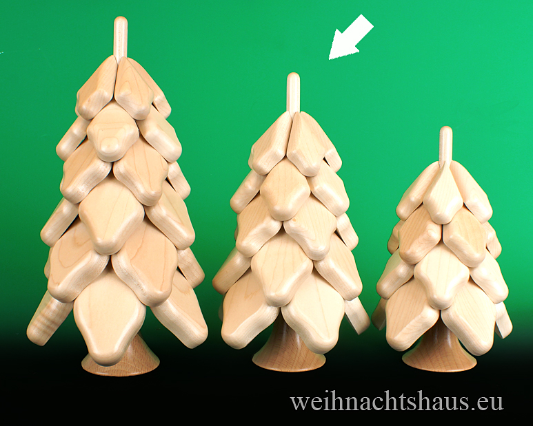 Wagner Bäume aus Holz Erzgebirge massive Winterbäume