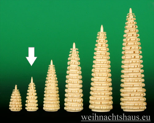 Seiffen Weihnachtshaus - Rollbaum ohne Stamm  4 cm - Bild 1