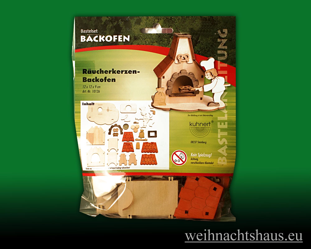 Seiffen Weihnachtshaus - Bastelsatz Erzgebirge Bausatz Backofen - Bild 1