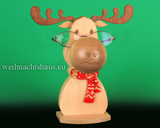 Holz 3D niedliche Tier Kopf Brille Halterung Brille Halter Stand  Weihnachtsgeschenk