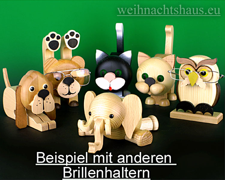 Holz 3D Hund Brille Halterung Brille Halter Stand Home Decr