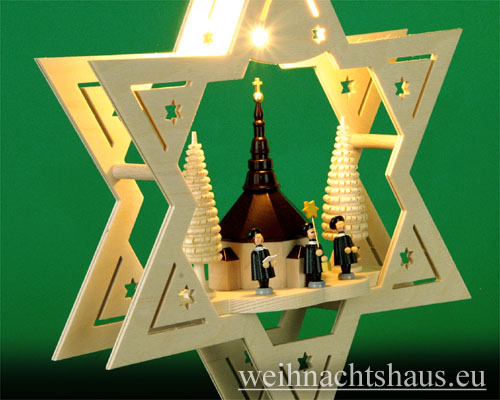 Fensterbild Erzgebirge beleuchtet Fensterbilder Fensterbilddeko beleuchtete erzge Fensterdeko  Stern Seiffener Kirche aus Holz Weihnacht Deko Weihnachtsdeko für Fenster