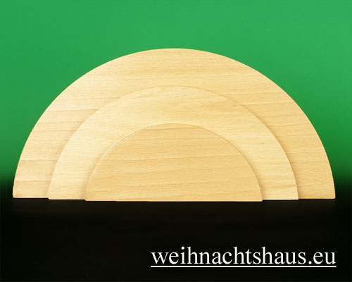 Seiffen Weihnachtshaus - Wolke natur 3-stufig - Bild 1