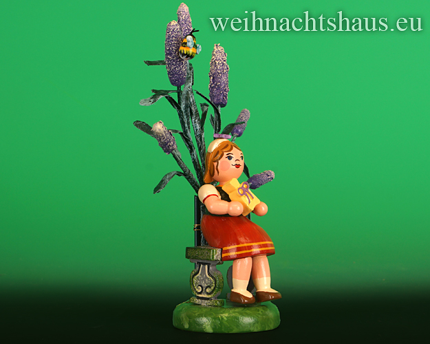 Jahresfigur Hubrig 2024 Neuheit Jahresfiguren Erzgebirge Blumenkinder Figuren