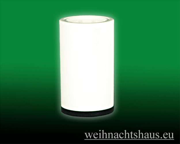Seiffen Weihnachtshaus - Kerzenanspitzer  für Kerzen bis 30mm weiß - Bild 1