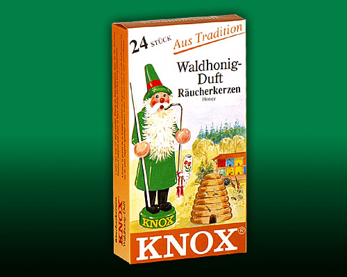 Seiffen Weihnachtshaus -  Knox Räucherkerzen Waldhonig - Bild 1