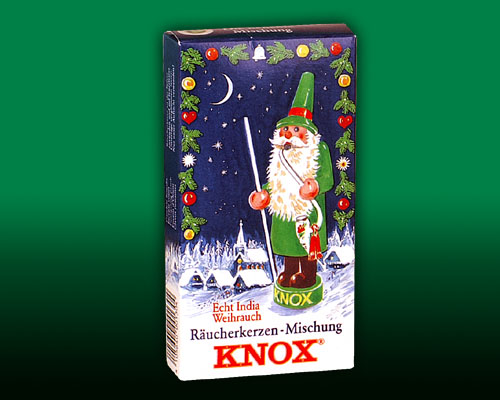 Seiffen Weihnachtshaus -  Knox Räucherkerzen Weihnachtsmischung - Bild 1