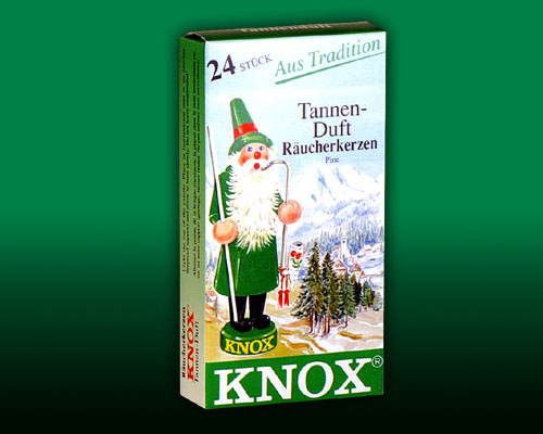 Seiffen Weihnachtshaus -  Knox Räucherkerzen Tanne - Bild 1