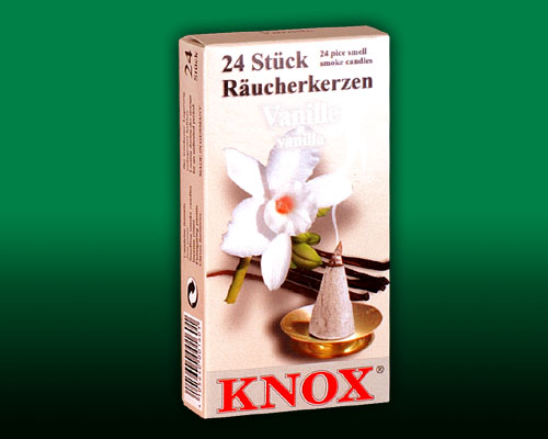 Seiffen Weihnachtshaus -  Knox Räucherkerzen Vanille - Bild 1