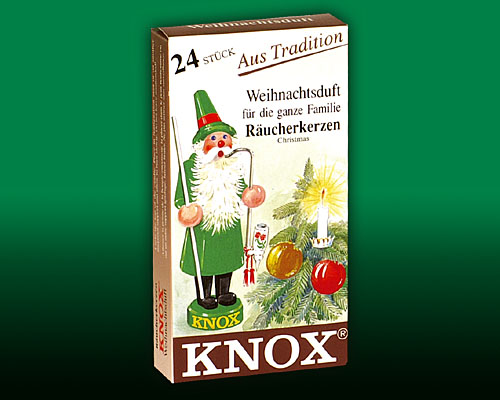 Seiffen Weihnachtshaus -  Knox Räucherkerzen Weihnachtsduft - Bild 1