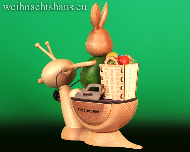 Ostern Kuhnert Neuheit Osterhase  Kuhnert  Osterschnecke Osterreiter Neu dieses Jahr kaufen Seiffen