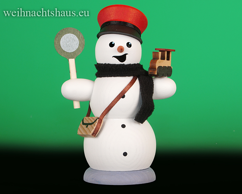 Räuchermann Schneemann Kuhnert Eisenbahn