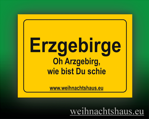 Magnet Erzgebirge Kühlschrankmagnet Souvenir Erzgebirgsmagnet Ortseingangsschild Erzgebirgssouvenir