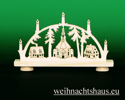 Seiffen Weihnachtshaus - Magnet Erzgebirge Kühlschrankmagnet aus Holz Seiffener Motiv - Bild 1