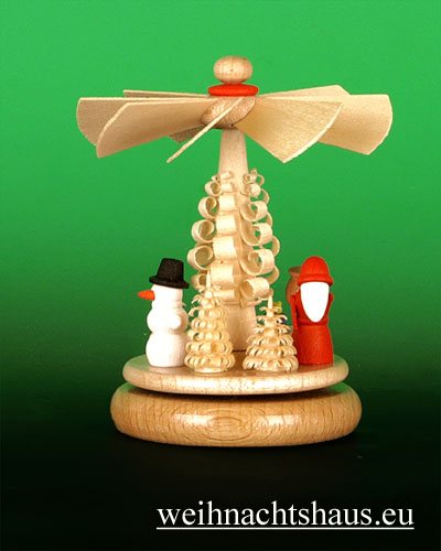 Kleine Weihnachtspyramide Miniatur Miniaturpyramide Weihnachtsmann Weihnacht Wärmespiel Minipyramide Seiffen Erzgebirge