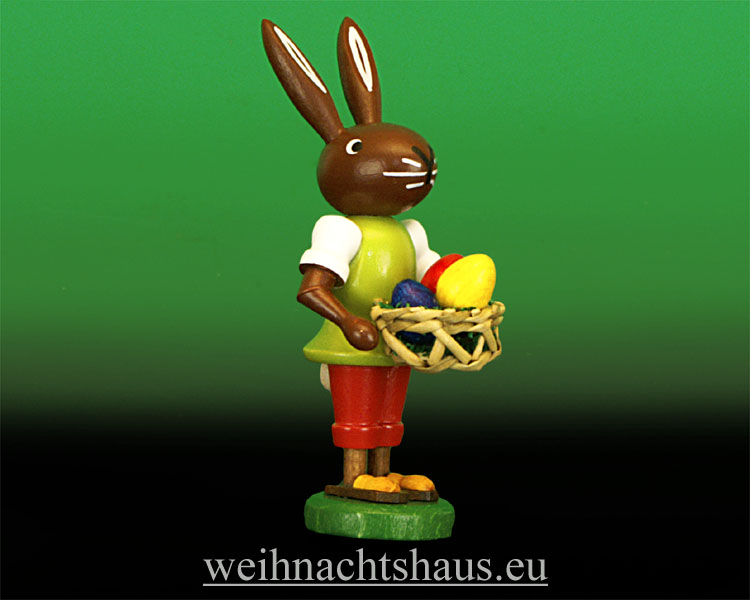 Osterhase Erzgebirge Osterhasen erzgebirgische Osterdeko Holz Osterhäschen