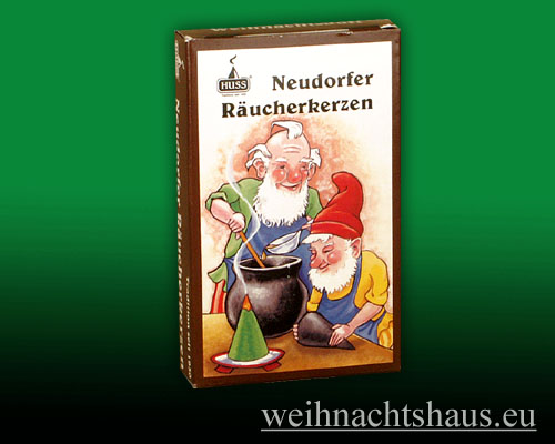 Seiffen Weihnachtshaus - Neudorfer Räucherkerzen Weihnachtsduft 24 Stück - Bild 1