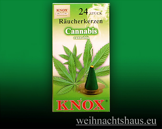 Räucherzen Canabis Knox Erzgebirge Canabisduft sale Werksverkauf Mohorn Seiffen