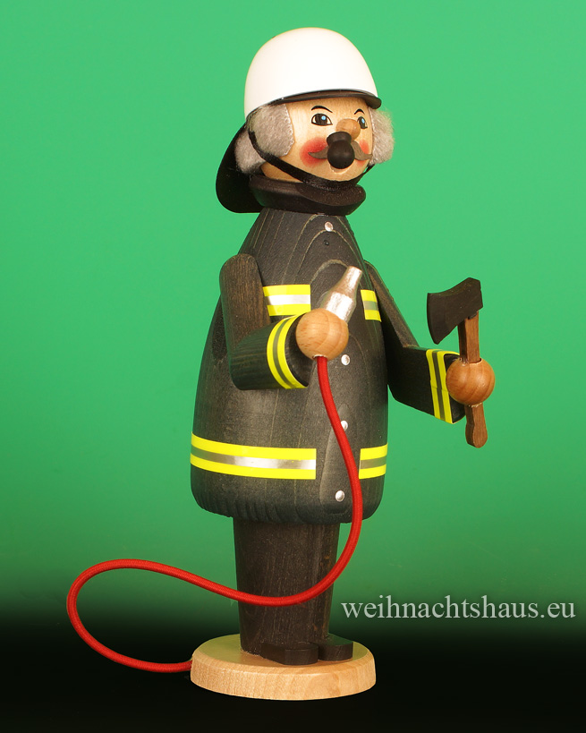 Feuerwehr Räuchermann Feuerwehrmann Geschenk für Feuerwehrmänner Räuchermänner Feuerwehruniform Kuhnert  Werksverkauf Seiffen