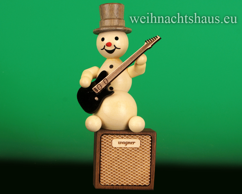 Schneemann Neuheiten Wagner 2023 Schneemänner Wagners Schneemannland Schneemannfiguren Gitarre