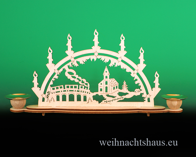 Schwibbogen für kerzen Wachskerzen Eisenbahn 