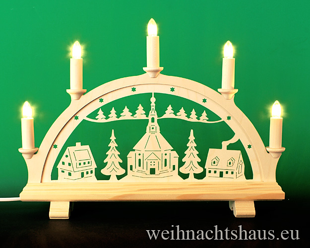 Schwibbogen Kirchen Seiffen Schwibbögen Seiffener Kirche Erzgebirge Lichterbogen Kirchenbogen Kirchenmotiv  Dorf Werksverkauf Sale