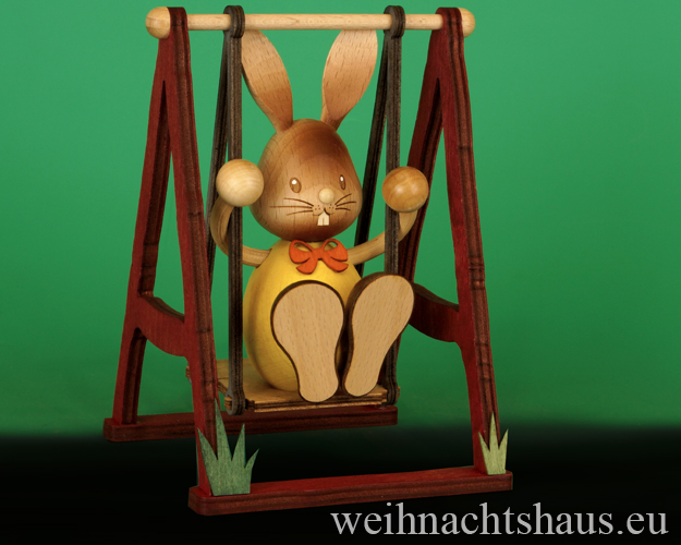 Osterhase Schaukel Erzgebirge Osterhasen Kuhnert Neuheit Osterdeko