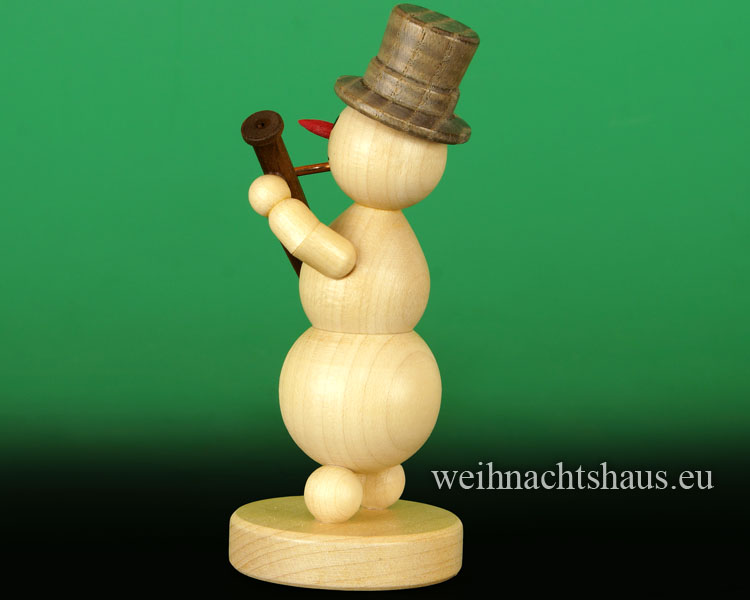 Seiffen Weihnachtshaus - .     Kugelschneemann Musikant Fagott Neuheit 2018 - Bild 2