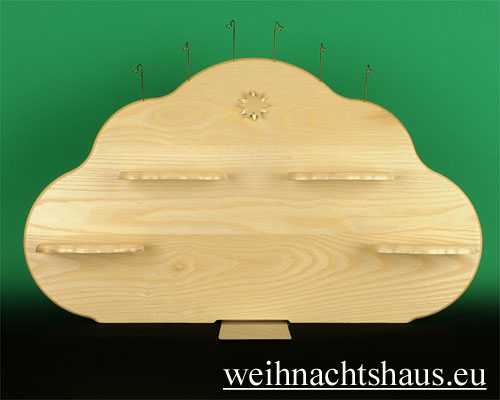 Seiffen Weihnachtshaus - Engelwolke natur Rückwand - Bild 1