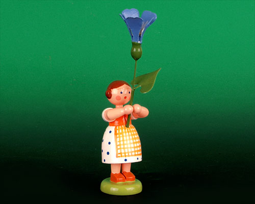 Seiffen Weihnachtshaus - Sommerblumenkind 12cm Prunkwinde - Bild 1