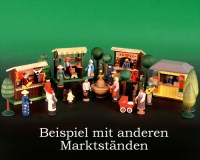Seiffen Weihnachtshaus - Sommermarkt Schuhstand 6 tlg - Bild 2