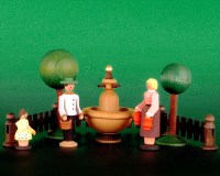 Seiffen Weihnachtshaus - Sommermarkt Brunnen 9 tlg - Bild 1