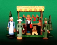 Seiffen Weihnachtshaus - Sommermarkt Schuhstand 6 tlg - Bild 1