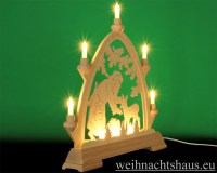 Lichterspitze Erzgebirge Meihnacht Weihnachten Spitze mit Lichter aus Holz beleuchtet Weihnachtsmann günstig kaufen