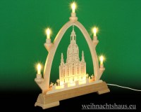 Lichterspitze Dresden Frauenkirche Innen beleuchtet Seiffen Schwibbogen Spitze Taulin Werksverkau