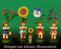 Seiffen Weihnachtshaus - Hubrig Blumenkind Mädchen 24cm Sonnenblume - Bild 2