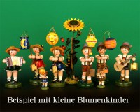 Seiffen Weihnachtshaus - Blumeninsel 24cm Sonnenblume - Bild 2