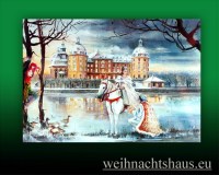 Seiffen Weihnachtshaus - Adventskalender Drei Hasenüsse für  Aschenbrödel - Bild 1