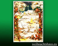 Seiffen Weihnachtshaus - Adventskalender 30cm Zwerge - Bild 1