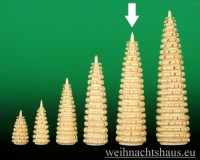 Seiffen Weihnachtshaus - Rollbaum ohne Stamm 10 cm - Bild 1
