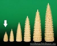 Seiffen Weihnachtshaus - Rollbaum ohne Stamm  3 cm - Bild 1